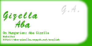 gizella aba business card